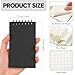 Jutom 2 Pcs Mini Pocket Notebooks Bulk 3x5 Graph Paper Top Spiral Notebook 120 Pages 80 Gsm Mini Grid Notepads Small Memo Pads for Home Classroom Office Business Work Supplies (Black)