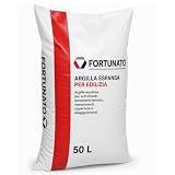 FORTUNATO Argilla Espansa per Edilizia, Isolante Termoacustico, Granulometria 8-20 mm, 50 L, Materiale Naturale Riciclabile