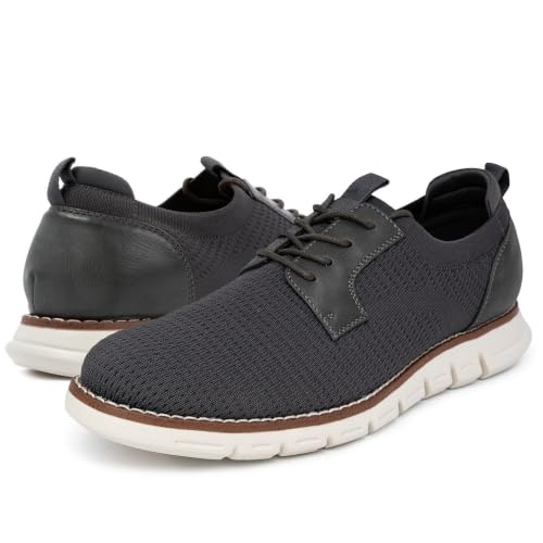 Nautica Men's Lightweight Casual Lace-Up Shoes, Breathable Knit Sneakers with Cushioned Sole for Everyday Comfort-Meer-Charcoal - Size 12 - image 7