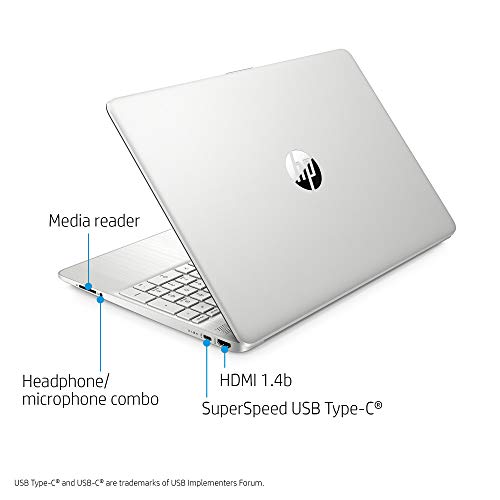 Notebook HD HP de 15 polegadas, 8 GB de RAM, SSD de 256 GB, Windows 10 Home, 15-15.99 inches