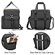 Trunab Tasche für Schallplatten, Wasserdichtes Nylon Tasche für Vinyl Record LPs Aufbewahrungsbox, Verbesserte Kompatibel mit 60 LPs, Leichte, Robuste, Große Kapazität, mit Schultergurt und Griff