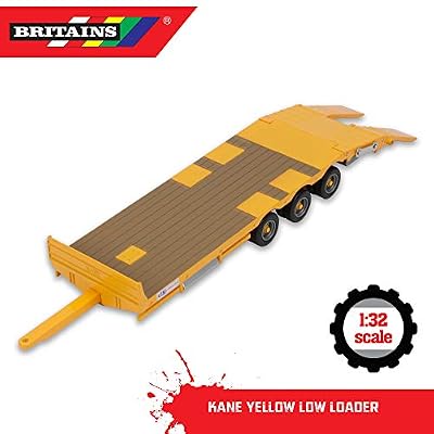 Britains Kane LLTM Low Loader - Collectable Tractor Toy - Tractor Toys Compatible with 1:32 Scale Farm Animals and Toys - Suitable for Collectors and Children from 3 Years