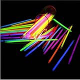 GNAUMORE Barras Luminosas,Pulseras Luminosas,Pulseras Luminosas con Conectores,Varitas Luminosas,Juego Barras Luminosas Niños, Barra Luminosa de Neón,Glow Palo para Fiesta Carnaval Aniversario