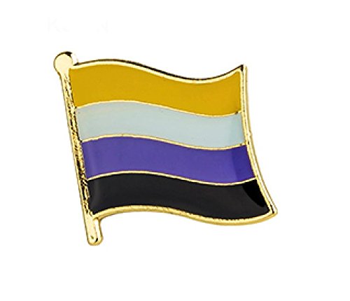 Patch Nation Nonbinary Pride LGBT Flagge Metall Button Badge Pin Pins Broche