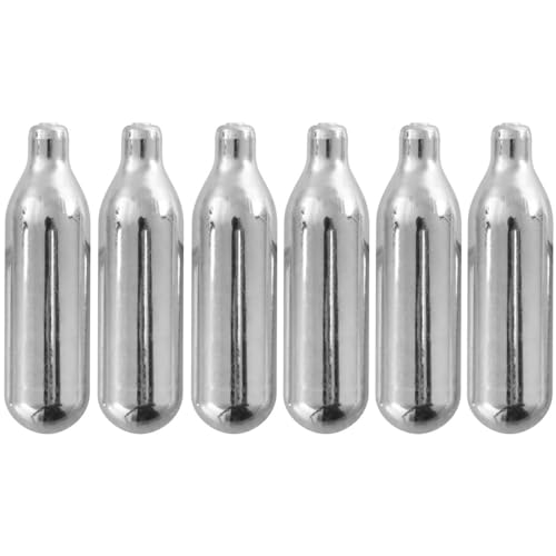 Zenker 43091 Lot de 6 cartouches de protoxyde d'azote pour chantilly, cartouche pour siphon à Chantilly, cartouche d'azote, Protoxyde d'azote, Acier inoxydable, Argent, 6,5 x 1,7 cm