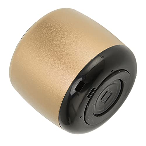 Image of Sanpyl Mini Bluetooth Speaker, Portable Wireless Speakers with HD Sound Heavy Subwoofer, USB Rechargeable Small Tiny Speaker for Outdoor Indoor (Gold)