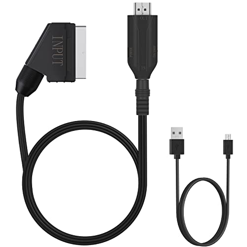 Convertitore Adattatore Da HDMI A SCART 1080p – Per TV, Wii, Xbox, PS3, Sky Box