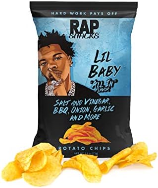 (2x 71g bags) Rap Snacks LIL BABY All in Flavor Potato Chips