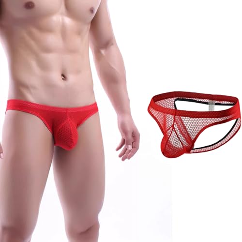 Calzoncillos transparentes de cintura baja con acabados de alta costura