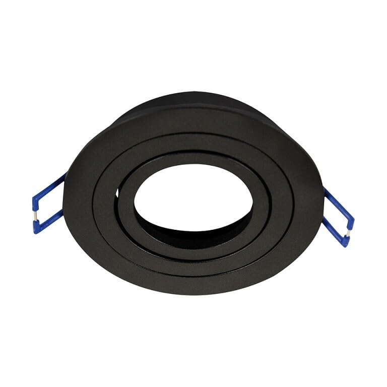 Blendend Aro redondo basculante negro, estructura robusta y versátil, ideal para soporte y fijación en proyectos de construcción y decoración.