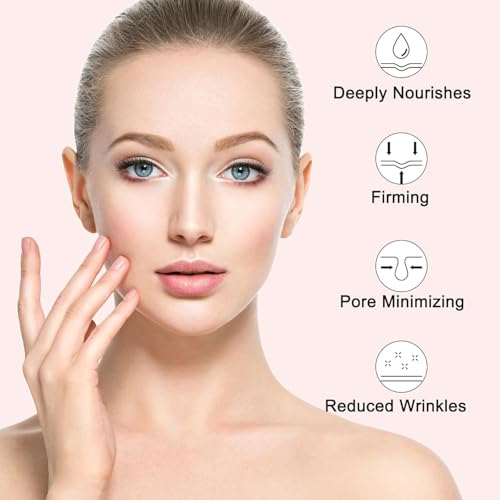 Image of Skin Bio-Collagen Overnight Face Mask for Women| Deep Hydrating Skin Care Facial Masks| Pore Minimizing, Firming & Anti-Aging Hydrogel Mask for Glowing Skin|