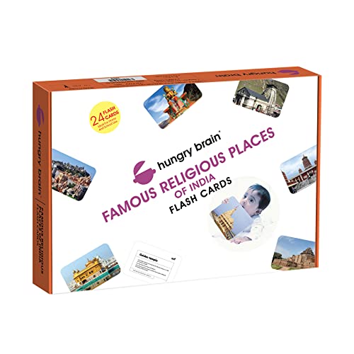 Image of Hungry Brain Famous Religious Places of India Baby Flash Cards 3 Months+ | Montessori Learning Cards for Toddlers | Early Brain Development | Improve Vocabulary, Memory & Cognitive Skills