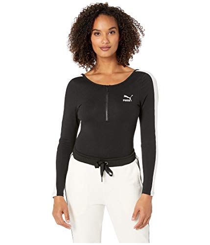 PUMA Revolt Long Sleeve Bodysuit Cotton Black LG