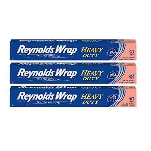 Reynolds Wrap Aluminum Foil, Heavy Duty, 50 sq ft, ( 3 pack )