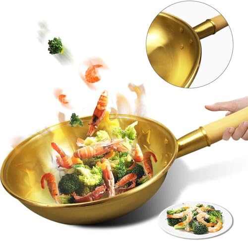 Wok de Cobre Puro Hecho a Mano miniatura 4