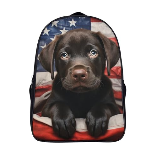 Mochila de Labrador para niñas bolso escolar kawaii grande de 40x28x16cm con colgantes
