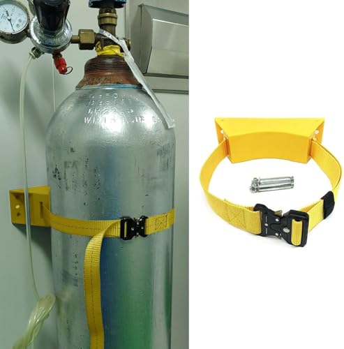 Support mural réglable en aluminium pour bouteilles d'oxygène et soins