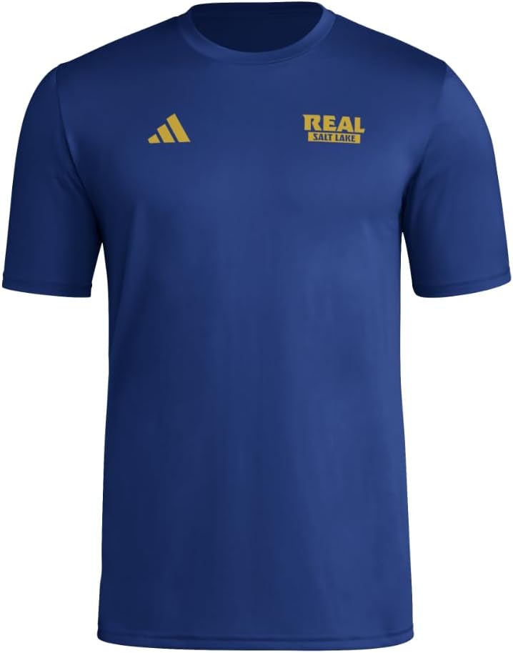 adidas Men's Real Salt Lake Local Warp Pre-Game Short Sleeve T-Shirt