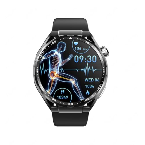 2025 Reloj Deportivo Hombre - De 𝐆𝐥𝐮𝐜𝐨𝐬𝐚 En Sangre 1.55' Relojes Deportivos Mujer 150 Modos Deportivos Responder/Realizar Llamadas para Android Y iOS F2000525,Steel
