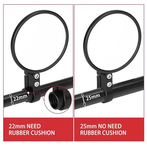 Rétroviseurs pour guidon de moto XSR finition soignée noire