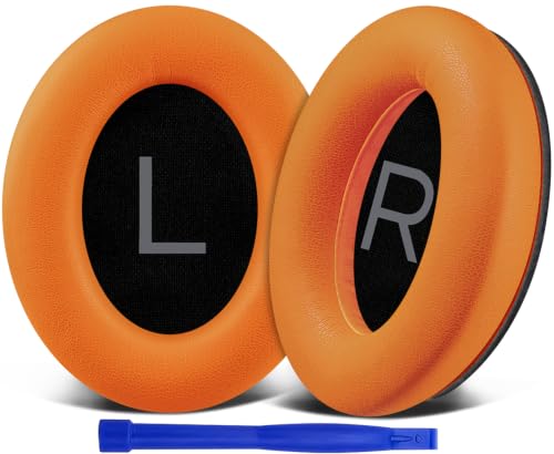 Image of SOULWIT Earpads for Bose (QC45 /QC SE /QC Wireless) - Orange | for (QuietComfort 45 /Quiet Comfort SE /Quiet Comfort Wireless) Over-Ear Headphones