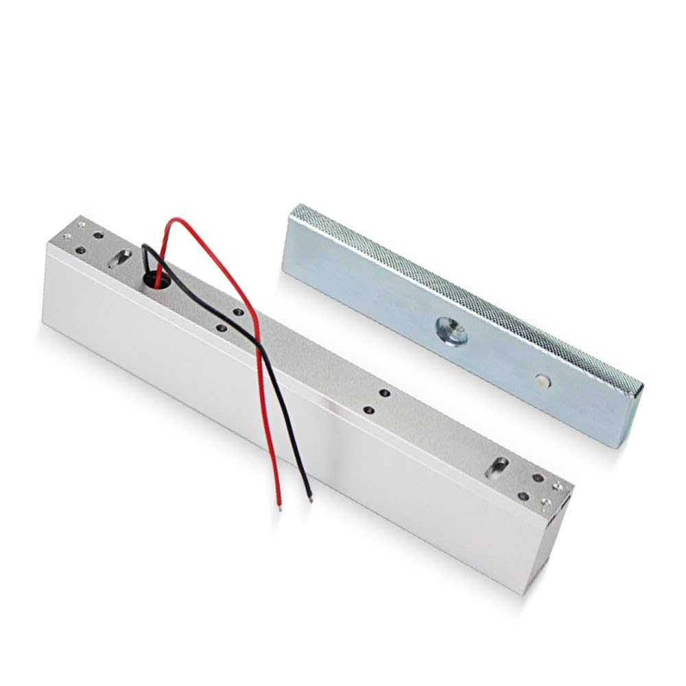 Verrou magnétique électrique étanche 280 kg avec force de maintien, 12 V CC, serrure électromagnétique, contrôle d'accès, peut être installé à l'extérieur