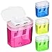 Catelves 4 Stück 4 Farben Anspitzer mit Behälter, Spitzer mit Dose, Anspitzer mit Behälter Klein, Anspitzer Kinder, Doppelloch-Bleistiftspitzer und Manueller Pencil Sharpener,Spitzer für Schule Büro MI 4 günstig Kaufen-Catelves 4 Stück 4 Farben Anspitzer mit Behälter, Spitzer mit Dose, Anspitzer mit Behälter Klein, Anspitzer Kinder, Doppelloch-Bleistiftspitzer und Manueller Pencil Sharpener,Spitzer für Schule Büro