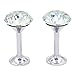Sumnacon 2 Pieces Crystal Curtain Hold Backs Window Drapery Tie Back Clips Wall Hook Tassel Holder