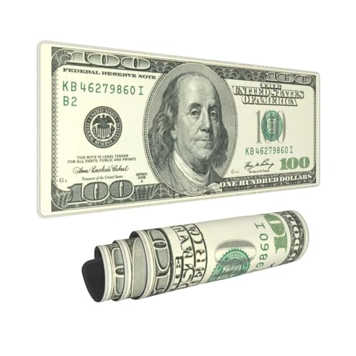 Funny Dollar Bill Extended Gaming Mouse Pad 31.5