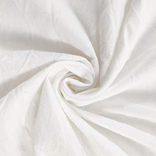 Softta Bed Skirt Twin White Ruffle Tassel Boho Bedding Bohemian Girls 100% Washed Cotton #TOP6