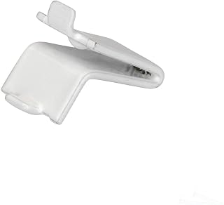 100 Pack White Knape & Vogt 256 Adjustable Steel Pilaster Shelf Support Clip, 100 Pack