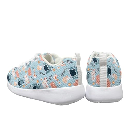 Cartoon Running Sneakers Lace Up Boys Girls Lightweight Shoes Unisex Breathable Athletic Running Tennis Fitness Shoes for Little Kid Size11.5-13 /Big Kids Size1-33