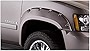 Bushwacker Pocket/Rivet Style Front Fender Flares | 2-Piece Set, Black, Smooth Finish | 40071-02 | Fits 2007-2014 Chevrolet Tahoe (Excludes LTZ); 2007-2013 Avalanche