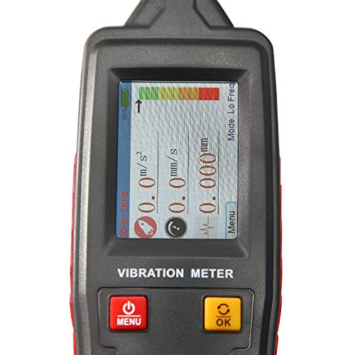 digital vibration meter vibrometer handheld vibration analysis equipment acceleration velocity displacement measurement for moving machinery