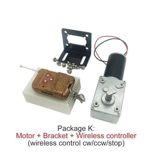 Motor con engranaje helicoidal A58SW31ZY de 24 V CC controlador de velocidad y bloqueo automático 6