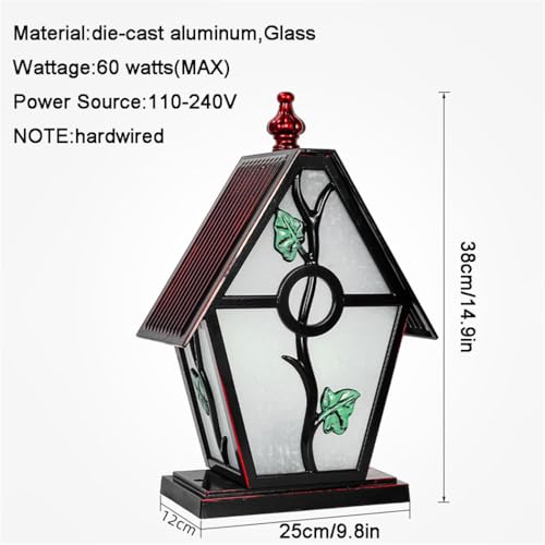 Farola exterior de estilo danés para iluminar y decorar patios y jardines 5