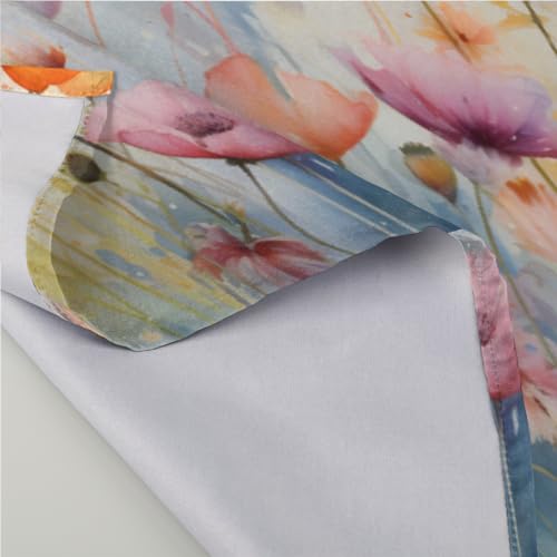 Servilletas de Tela Pequeñas con Flores Multicolor Juego x6 miniatura 3