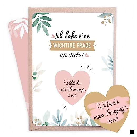 Rubbelkarte Trauzeugin - goldenes Hertz | Willst du meine Trauzeugin sein ? | Hochzeit - Hochzeitskarte - Trauzeugin fragen - Geschenke für Trauzeugin