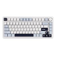 EPOMAKER EA75 75% Wireless Mechanical Keyboard, Creamy Gasket, Knob, Side and Backlit RGB, Hot Swappable Creamy Switch, PBT Keycap, BT/2.4GHz/Type-C, 4000mAh (Light Blue, Reaper Switch)