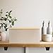ZICOTO Beautiful Bread Box With Wooden Lid For Your Kitchen Countertop - Spacious Container Perfectly Stores Your Homemade Bread, English Muffins & Bagels - Quality Cutting Board Lid Keeps Loaf Fresh