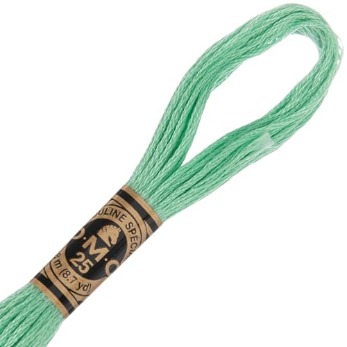 Image of Hobby Lobby DMC Cotton Embroidery Floss - 954 Nile Green, Set of 12