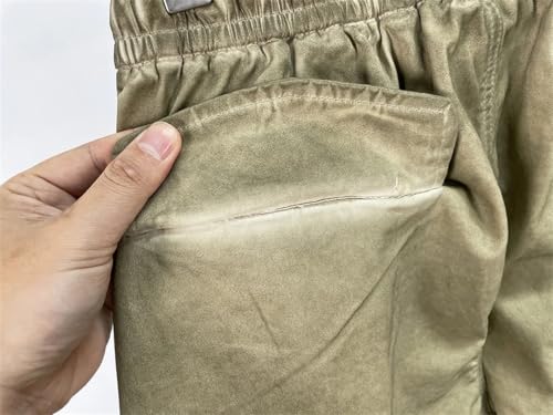 Men Vintage Cargo Pants Straight Pants Baggy Trousers4