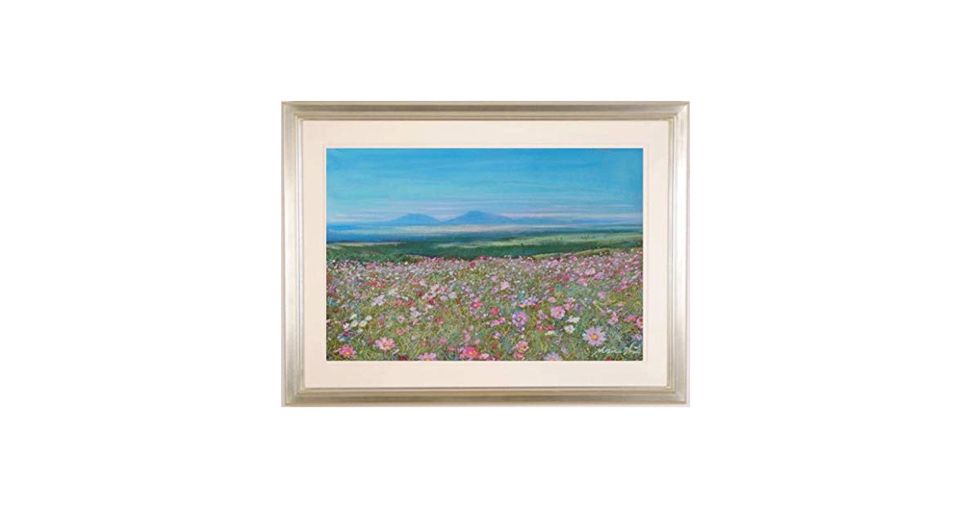 Amazon | 石井清 「五岳を望む・A」 阿蘇 絵画 風景画 熊本