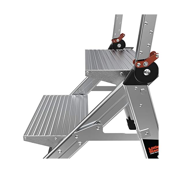 Little Giant Ladders 11902 Jumbo mit 2 Stufen, aluminiumfarben, 2 Step – Bild 14