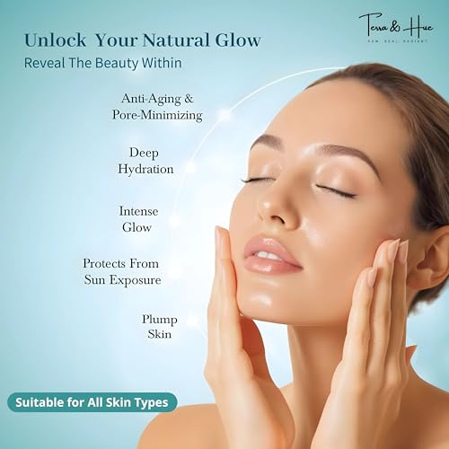 Image of Terra & Hue Korean Glass Skin Overnight Collagen Face Mask with Facial Headband and Glow Tracker for Young, Glowing Skin, 2X Natural Bio Collagen, 4X Hydration, Pigmentation, Pore Minimizing, Collagen Mask Overnight, Pack Of 2