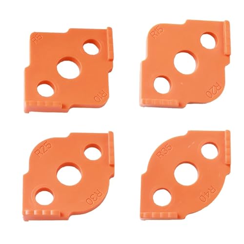 GVRGO 4 peças de modelos de roteadores de raio de canto, modelos de roteamento de raio de canto, can