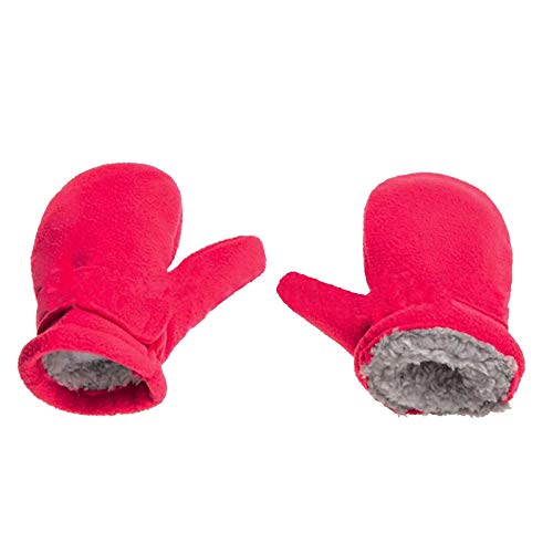 Gahrchian Baby Boys Girls Winter Mitten Gloves Newborn Girls Boys Baby Fleece Gloves Keep Warm(1-2years)(7-Color)