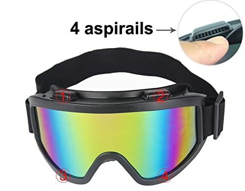 Hallwayee Ski Goggles Uv400 Anti-Fog Big Ski Mask Glasses Motorcycle Goggles Safety Goggles Snowboard Snowmobile Sunglasses For Men Women #TOP4