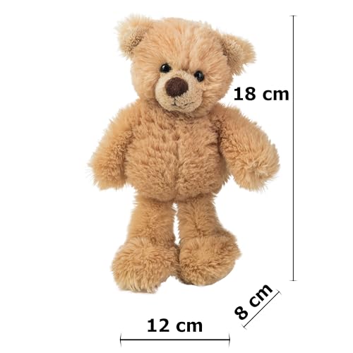 Schaffer 5660 Kuscheltier Teddybär Honey S, 18 cm, hellbraun, Braun