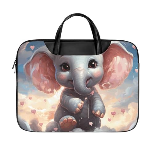 Bolsa para portátil Cute Elephant 17 pulgadas impermeable miniatura 1